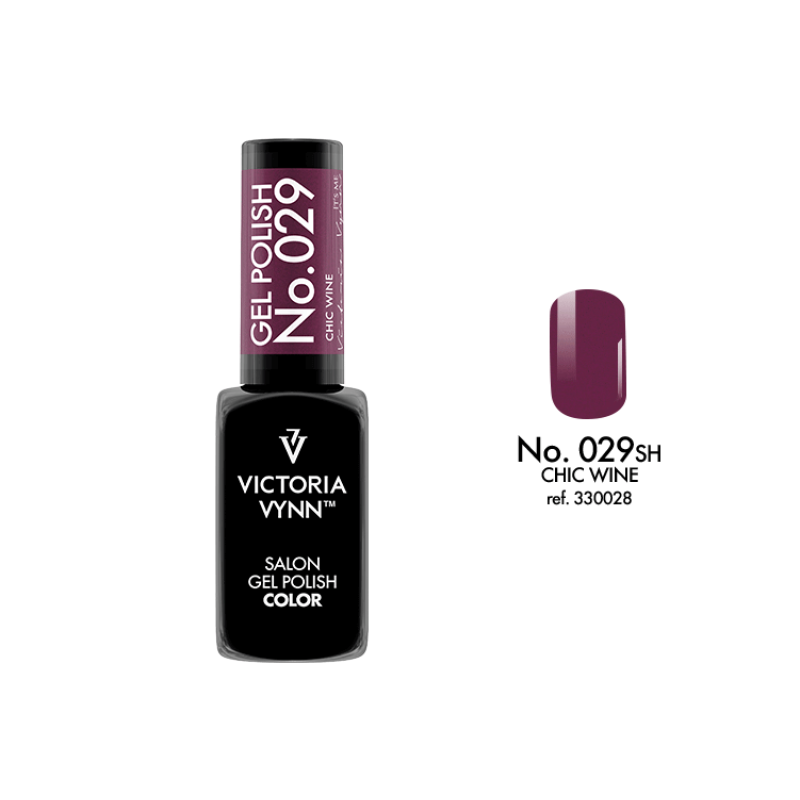 salon gel polish No.029 chic wine (TPO FREE, HEMA FREE, DI-HEMA FREE)